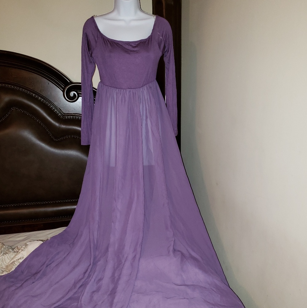 Purple Maternity dress